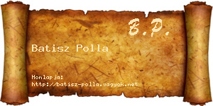 Batisz Polla névjegykártya